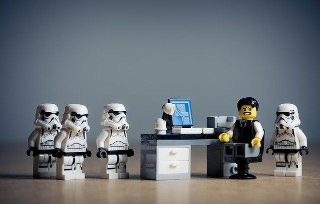 Team meeting in a bright office